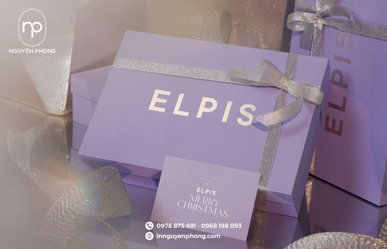 Mẫu hộp cứng in ép nhũ logo tăng nhận diện thương hiệu